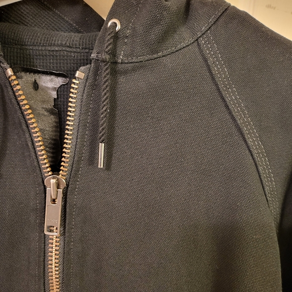 VLONE Black Canvas Hoodie Jacket, Size S - Picture 10 of 14